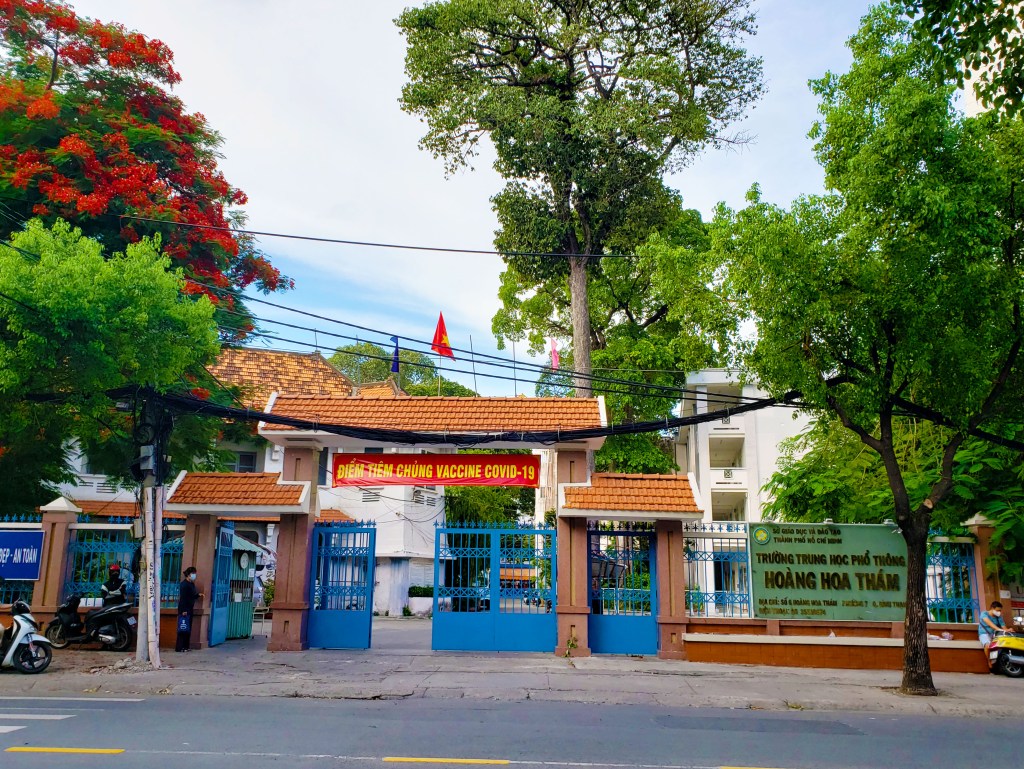 Mái trường Hoàng Hoa Thám Bình Thạnh,Gia Định.